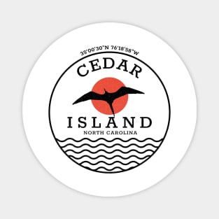Cedar Island, NC Summertime Vacationing Sunrise Seagull Magnet